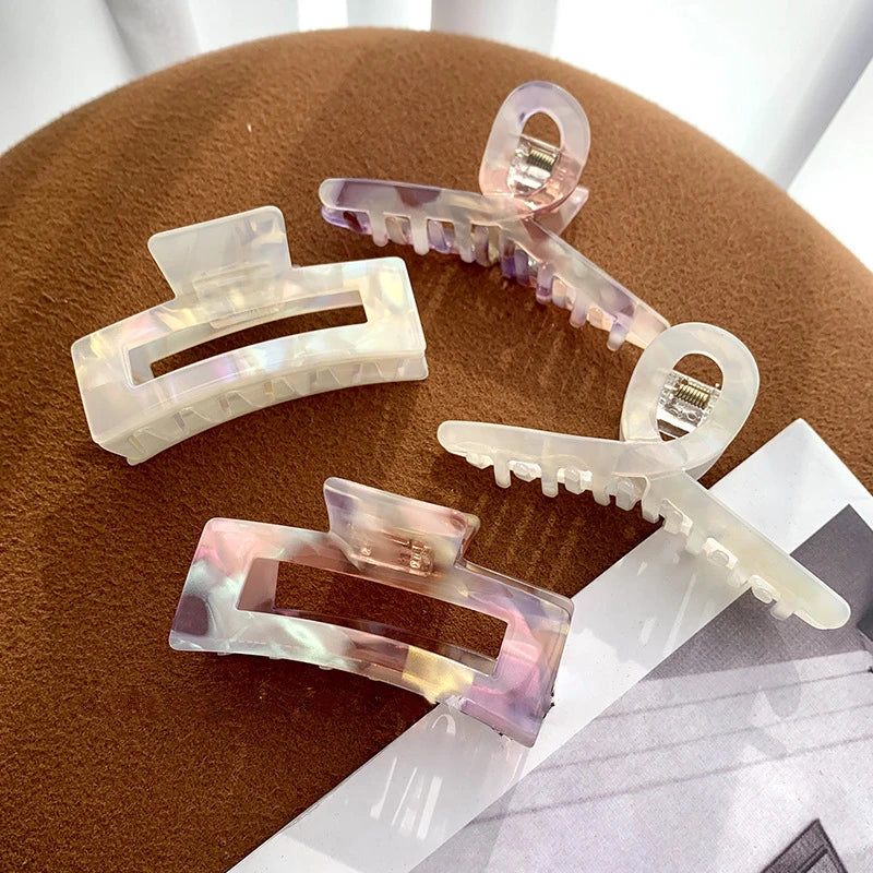 Bilandi Trendy Jewelry Acetate Hair Clip For Women Girl Head Hairpin Resin Hair Claw Headdress Female Hair Accessories