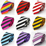 Narrow Ties for Men Women  5cm (2") Skinny Wedding Black Blue Red Pink White Purple Green Gray Piano Skull Slim Necktie