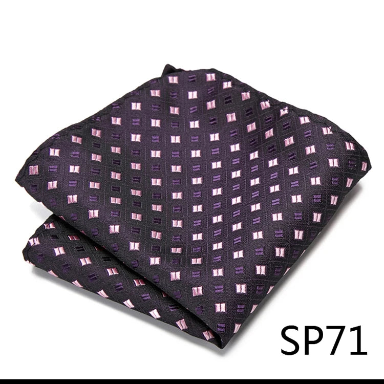 High Grade 2023 New Style Hot sale Silk Handkerchief Black Suit Accessories Solid Men Abraham Lincoln's birthday Pocket Square
