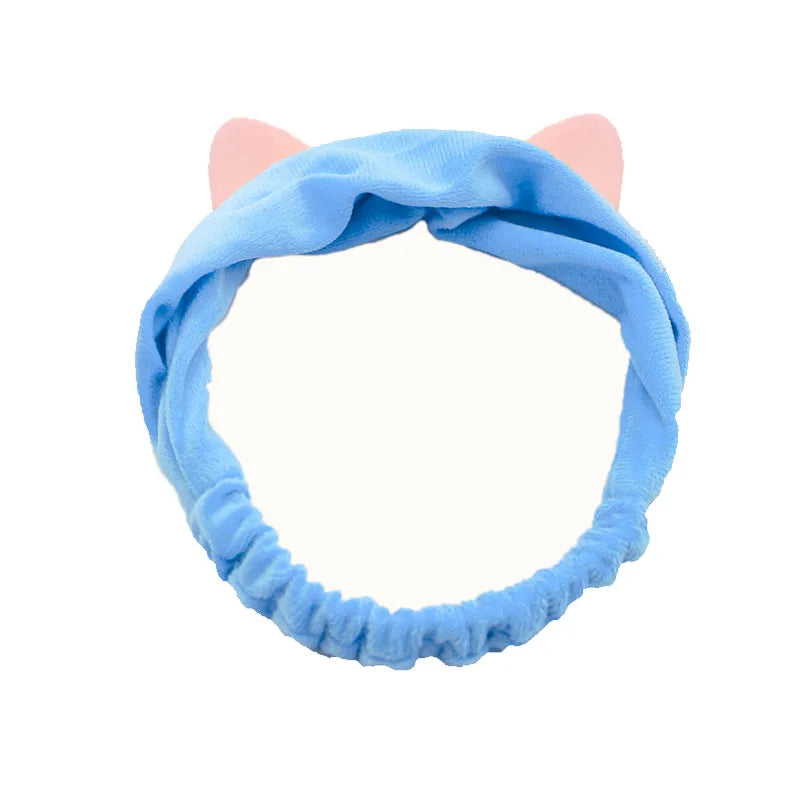 Headband For Washing Wash Face Rabbit makeup Hairbands Girls Elastic Holder Hair Strap Bands Ears Turban Hair Accessories