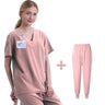 New Scrubs Set Medical Uniforms Stretch Scrub Tops with Pocket Pants Nurse Uniform Doctor Surgery Overalls Beauty Salon Workwear