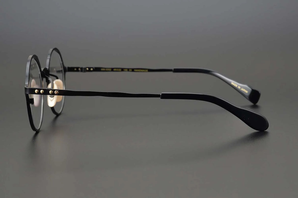 53160 Retro round pure titanium handmade glasses frame men and women irregular high-end optical frames