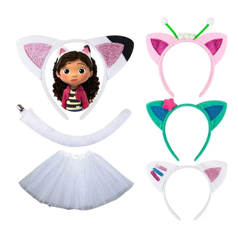 Creative Cartoon Gabby Dollhouse Headbands Children Fashion Headwear Girls Cute Sweet Headdres Creative Cosplay Accessories Gift