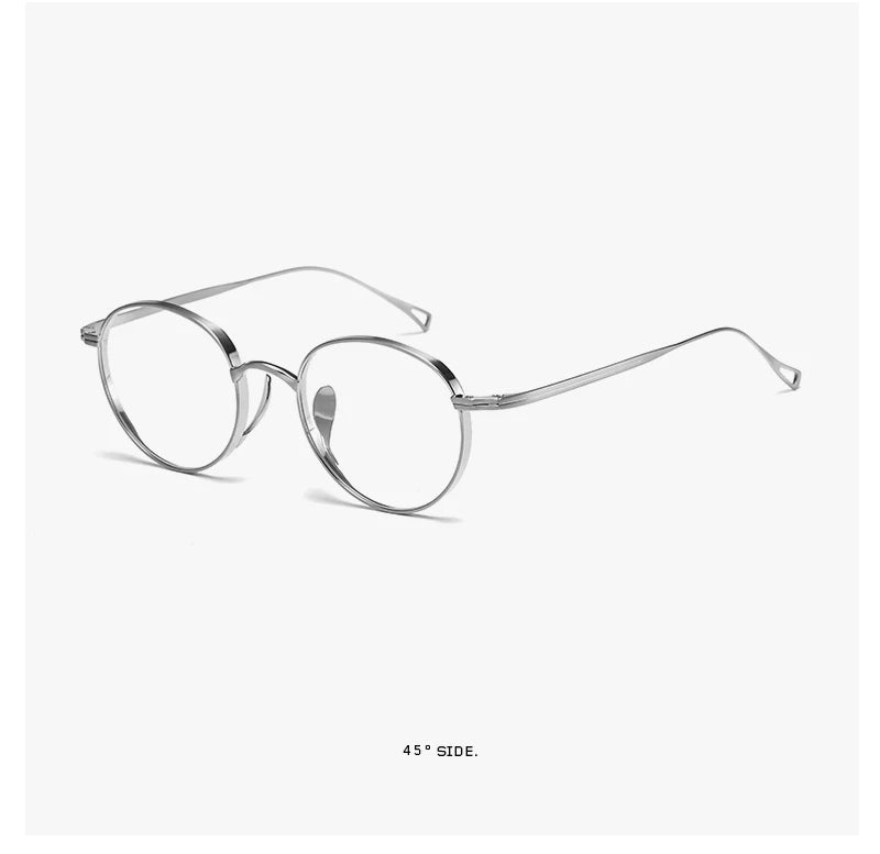 2015 Round Eyeglass Titanium Retro Square Glasses Frames Men Women Eyeglasses Frames Eyewear Business Korean Spectacles Frame
