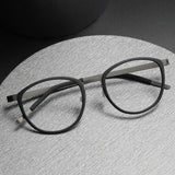 9737 new integrated screwless pure titanium glasses frame