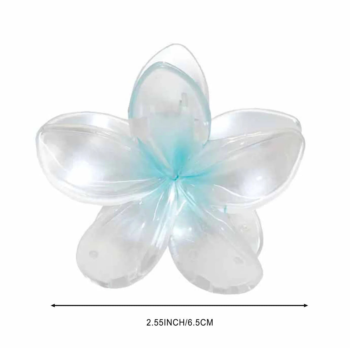 Gradient Flower Hair Clip Beach Hairpins Flower Claw Clips Hawaiian Style Headwear Summer Flower Hairpins Girls Hair Accessories