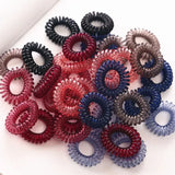 10Pcs/Lot Elastic Hair Bands Women Small Transparent Hair Ties Gum for Women Ponytail Holder Hairs Ropes Girl Hair Accessories