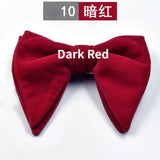 Men's Business Bow Tie Velvet  Royal Blue Burgundy Double Deck Big Bowtie Fashion New Mens Wedding Horns Bowties Gifts for Men