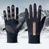 1Pair Winter Waterproof Windproof Non-slip Touch Screen Warm Gloves, For Outdoor Cycling, Driving, Skiing