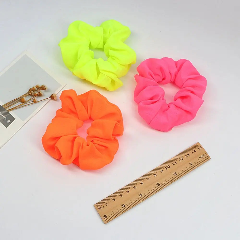 Elastic Neon Colour Scrunch Hair Ties Hair Accessories Headwear Hair Rope