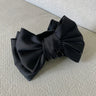 Elegant Women Bow Hair Claw Clips Double-Sided Large Satin Shark Hair Claw Solid Bowknot Hairpins Barrettes Hair Accessories