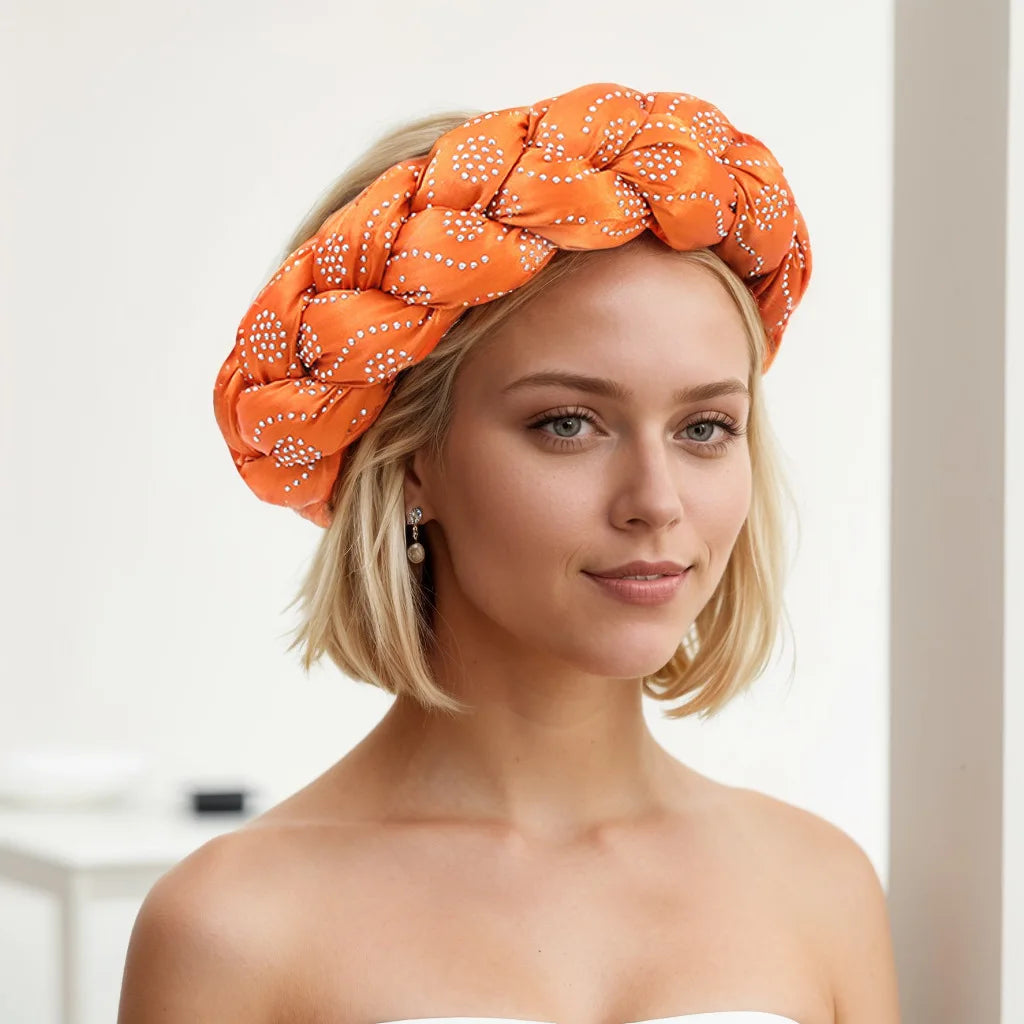 Women Braids Headbands Candy Color Elastic Hairbands Female Bandanas Girls Diamonds Hair Bands Headwear Accessories