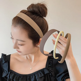4pc European and American Black Khaki Style Hairbands Headbands for Women Men Versatile Girls Korean Daily Hair Accessories Tool