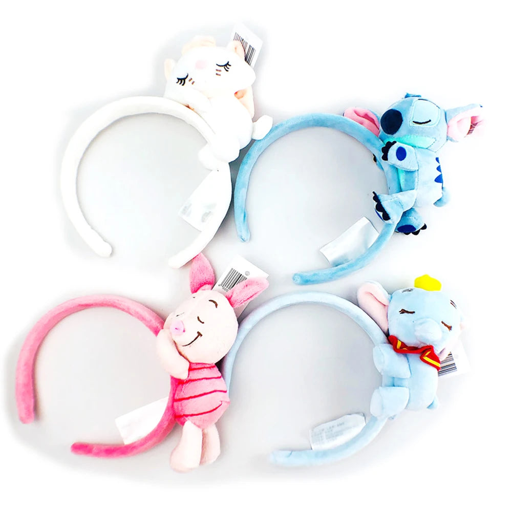 Mickey Minnie Ears Headband Cartoon Animal Plush EARS COSTUME Hallowmas Headband Cosplay Plush Gift Doll Girls Party Hair band