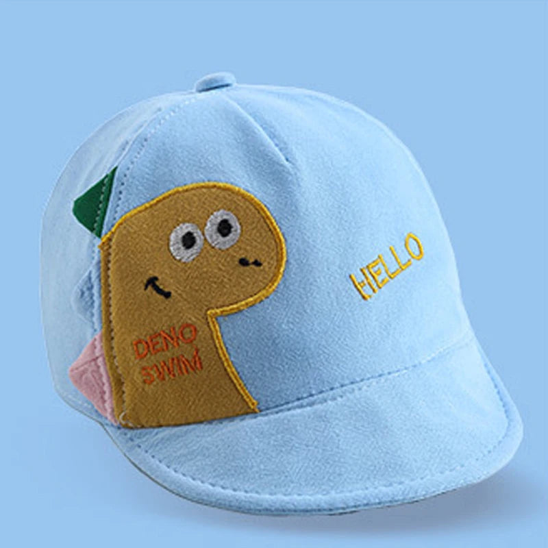 1-4 Years Kids Boys Girls Baseball Hats Cap Cartoon Animal Pattern Hat Sun Protection Cap Lightweight Hats