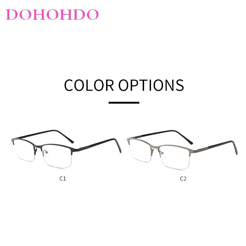 Blue Light Blocking Glasses Reading Glasses For Men's Women Metal Ultra Light Frame Computer Goggles Anti Radiation Antiglare