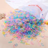 500/1000/2000pcs Girls Black Disposable Rubber Band Hair Ties Headband Children Ponytail Holder Bands Kids Hair Accessories