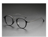 2025 New INS Men's Ultra Light Pure Titanium Glasses Frame Fashion Trend Women's Anti Blue Light Glasses Polygonal Prescription