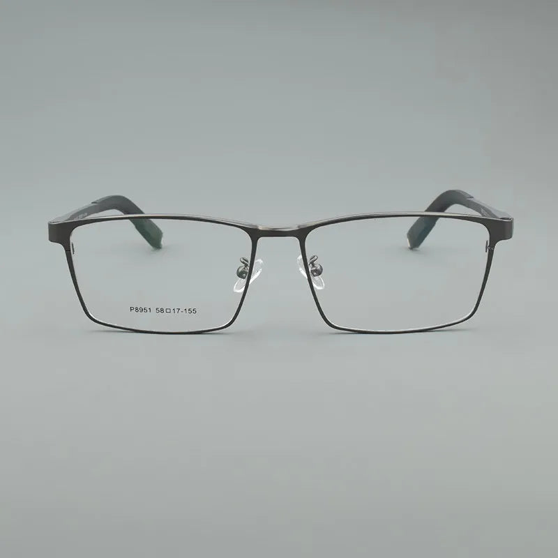 Titanium Alloy Glasses Frames Men Eyewear Optical Prescription Glasses Frame Large Face Eyeglasses square Myopia Retro spectacle