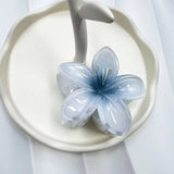 2024 Bohemian Beach Vacation Frangipani Egg Flower Hair Clips Lily Flower Hawaii Beach Hair Claw for Women Girl Hair Accessories