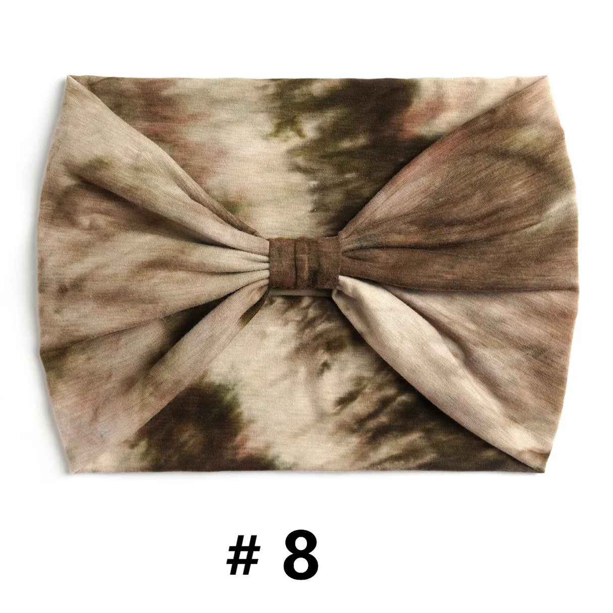 Tie Dye Headbands for Women Wide Turban Headwrap Knotted Vintage Hairbands Cotton Bandanas Bandage Headscarf Hair Accessories