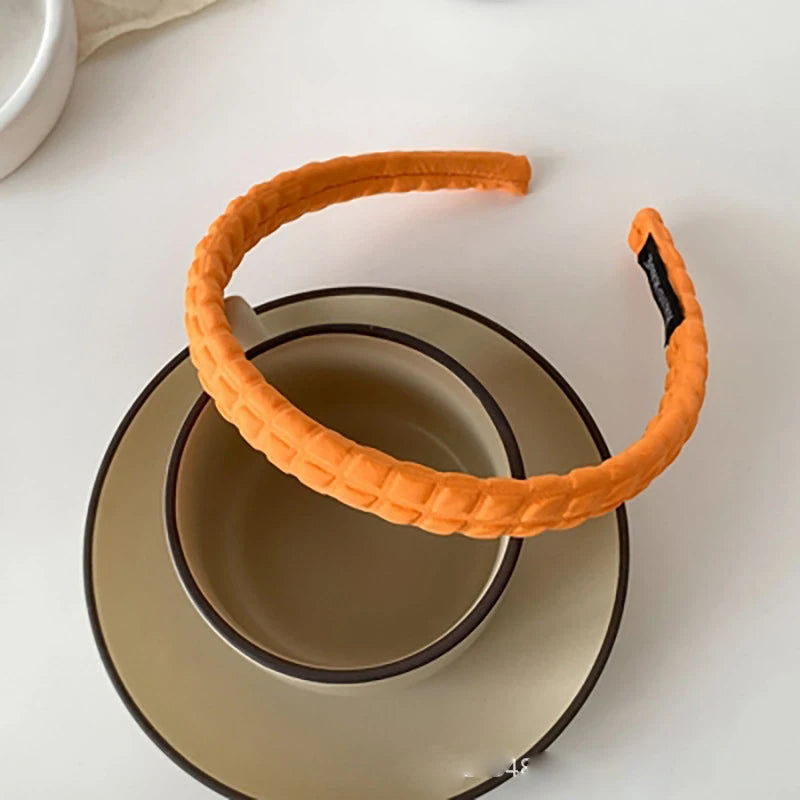 Candy Color Hairbands Orange Pink Yellow Green Headbands for Women Spring Summer Hair Accessories Girls Fashion Simple Headwear