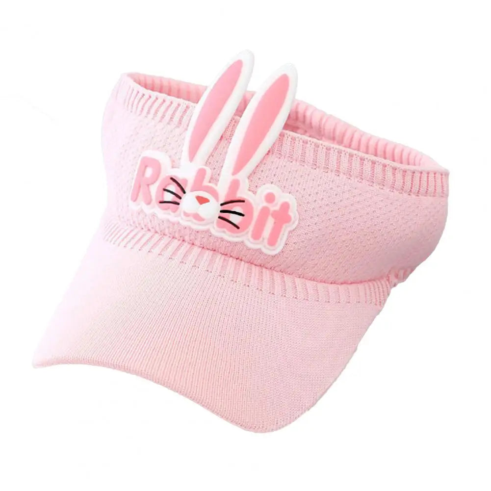 Kids Baseball Hat Empty Top 3D Rabbit Ears Baby Sun Hat Lovely Summer Hat Beach Sun Visor Cap Outdoor Supply For Girls Boys