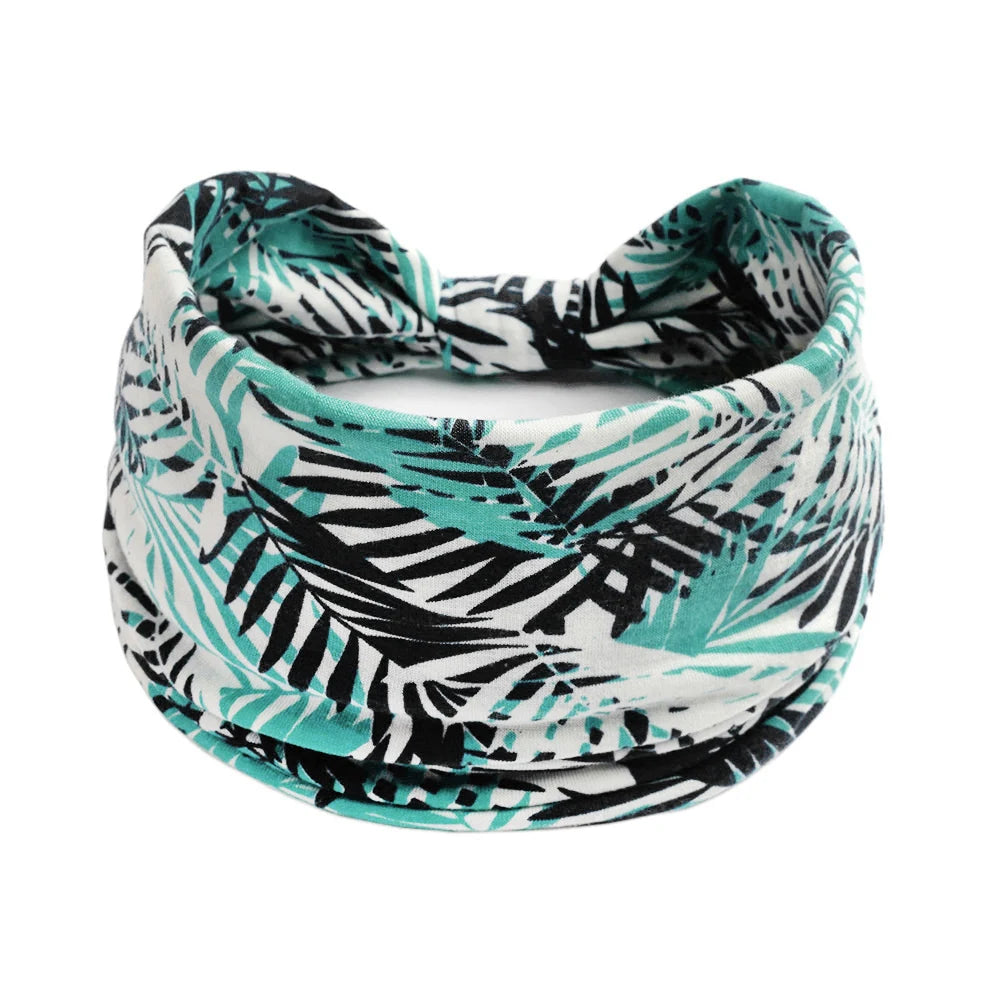 Women Hair Bands Headband Bohemian Sports Run Bandage Elastic Girl Wide Headband Print Wide Headwrap Headpiece Hairband Ladies