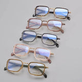Exquisite Titanium Handmade Glasses Frame Mens Women Retro Square Spectacle Frames Eyeglasses Japanese Design Oval Round Eyewear