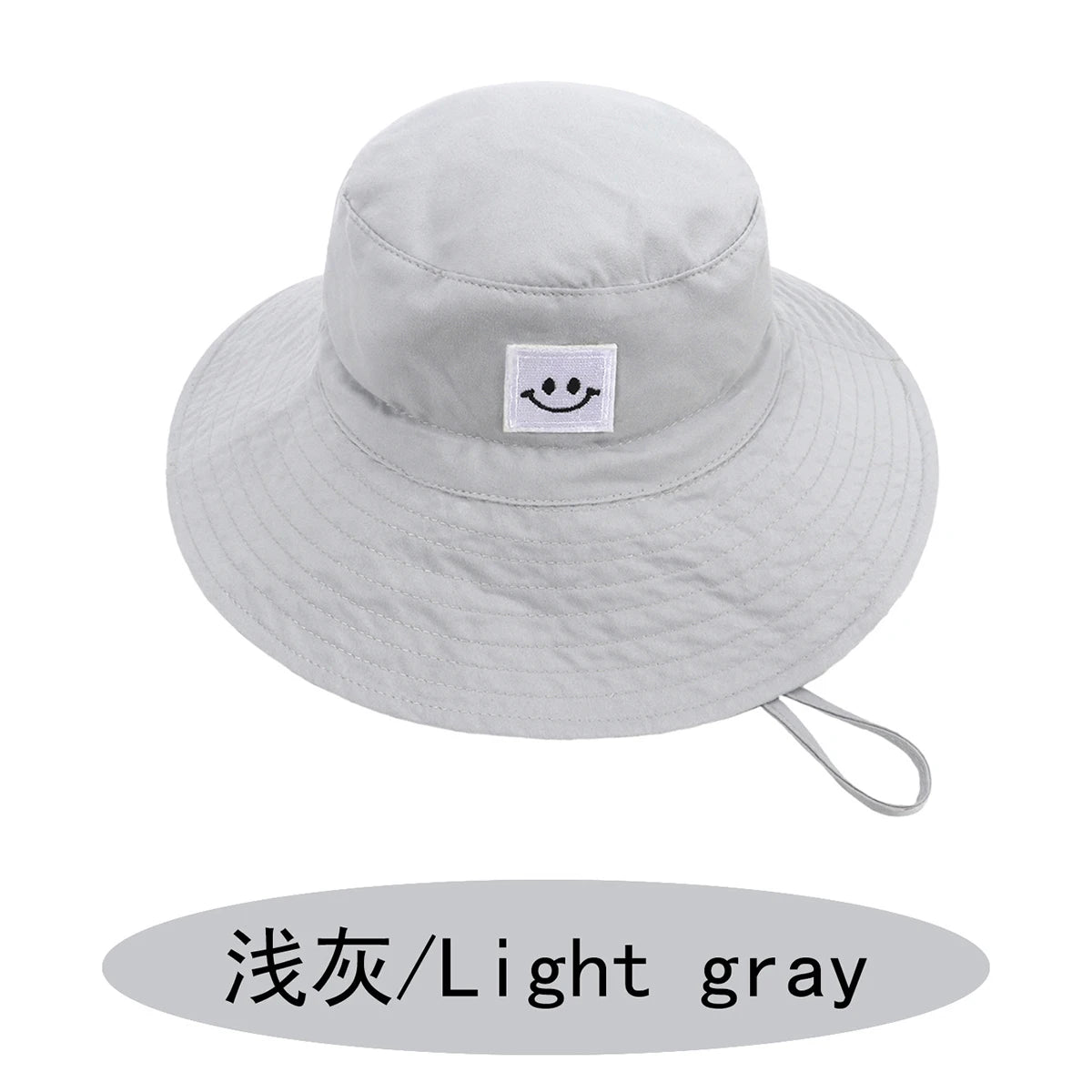 SMILE Baby Sunhat Summer Spring Kids Bucket Hat For Girls Boys Children Big Visor Cotton Sun Cap Beach Travel Panama Hats Caps