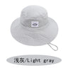 SMILE Baby Sunhat Summer Spring Kids Bucket Hat For Girls Boys Children Big Visor Cotton Sun Cap Beach Travel Panama Hats Caps