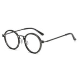 Reading Glasses Men High Quality Round Alloy Magnifying Glasses Eye Prescription 0 To +4 Clear Lens Anti Blue Light Glasses New