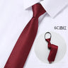 Mens Ties Casual Zipper Neck Ties Professional Formal Shirt Convenient Lazy Zip Tie Striped Business Arrow Ties