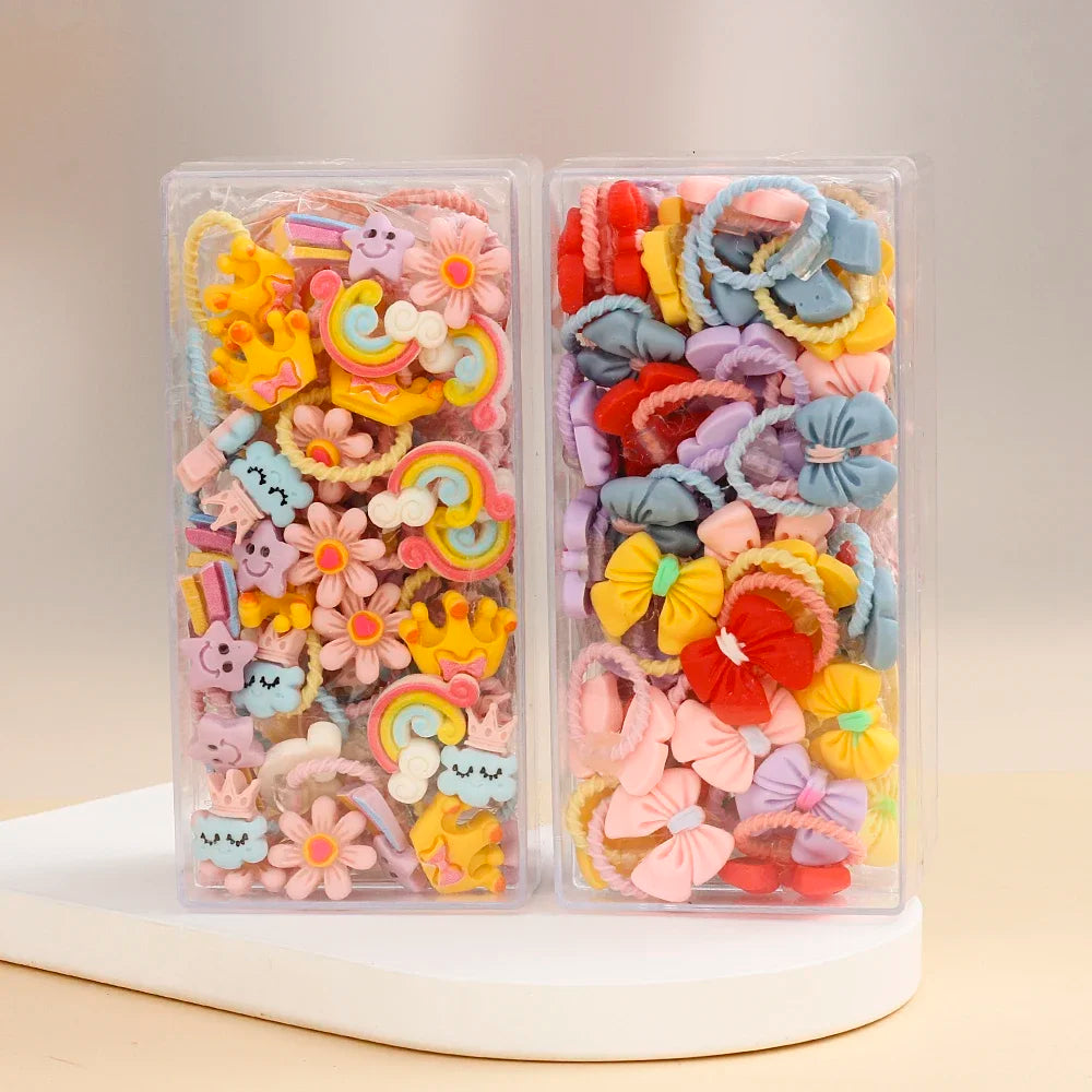 Baby Girls Small Tie Head Rope Children's Rubber Band Does Not Hurt Hair Elastic Hair Bands Kids Hair Chirp Scrunchies Headdress