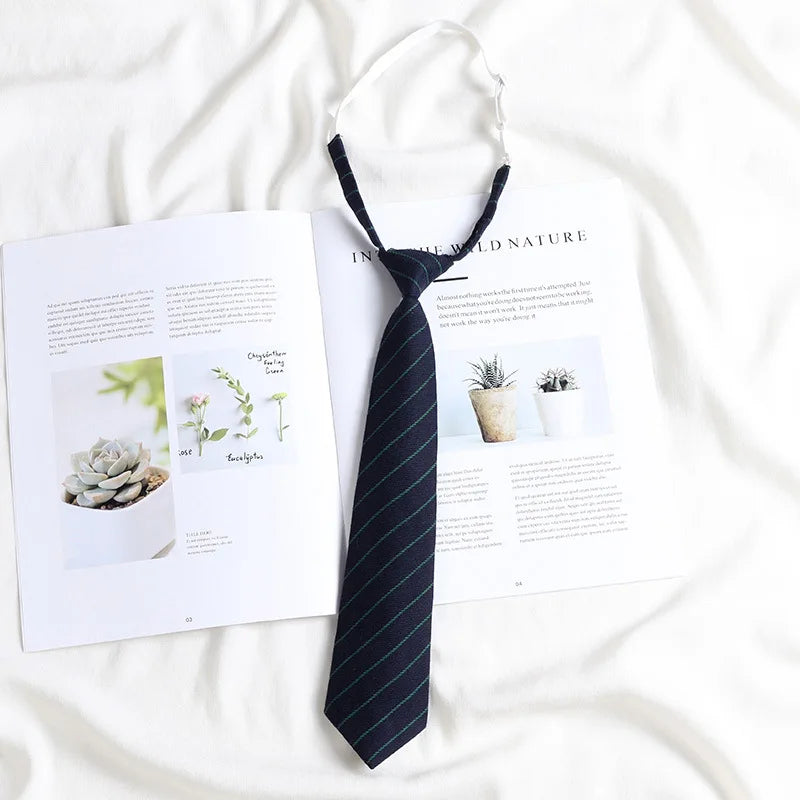 Korean style elegant Ties for men gifts Top clothes accessories Wedding  Black Gray Striped JK Ladies Collar Slim Neck Bow tie