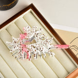 Creativity Unique Colorful Alien Metal Conch Hair Claws for Women Girl Y2K Hollow Headwear Shell Crab Hair Clip Hair Accessories