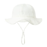 Baby Boy Girl Summer Bucket Hat Soft Cotton Panama for Kids Infant Toddler Cap Outdoor Beach Sun Caps Baby Fisherman Hats