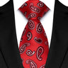 Men's Classic Paisley Tie Luxury Floral Dot 8cm Jacquard Neck Tie Necktie For Men Business Wedding Party Daily Wear Accessory