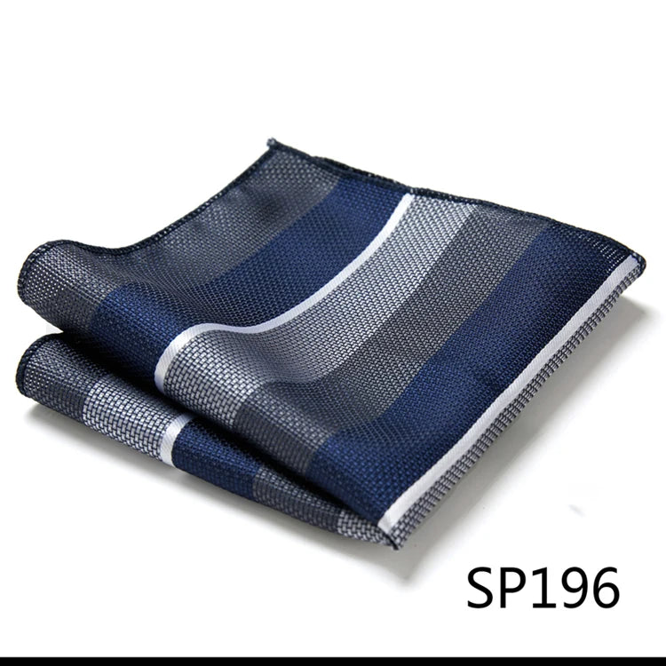 Vangise Brand Newest style  Silk Hanky Man Floral Gray Fit Business lover's day Pocket Square Handkerchiefs
