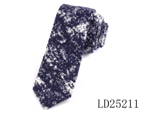 New Floral Print Necktie For Men Casual Cotton Linen Ties Plaid Slim Tie Male Suits Skinny Neck Tie For Wedding Business Gravats