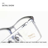 2023 New Titanium Half Frame Glasses Business Square Eyeglass Frames Myopia Hyperopia Prescription Eyeglasses Eyewear
