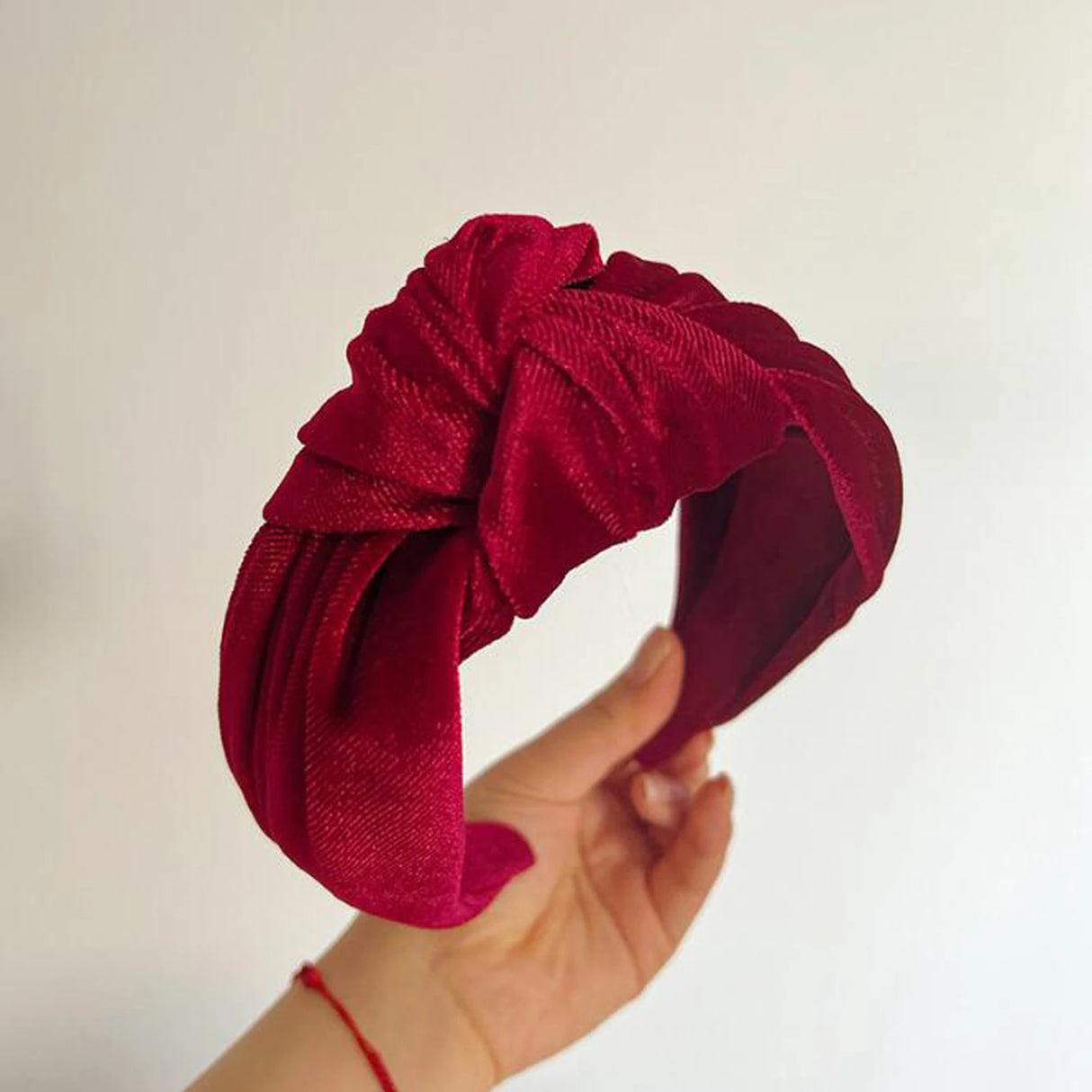 PROLY New Fashion Hairband For Women Solid Color Wide Side Headband Warm Canary Velvet Turban Winter Hair Accessories Wholesale