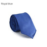 Fashion Casual Slim Plain Mens Solid Skinny Neck Party wedding Tie Silk Necktie