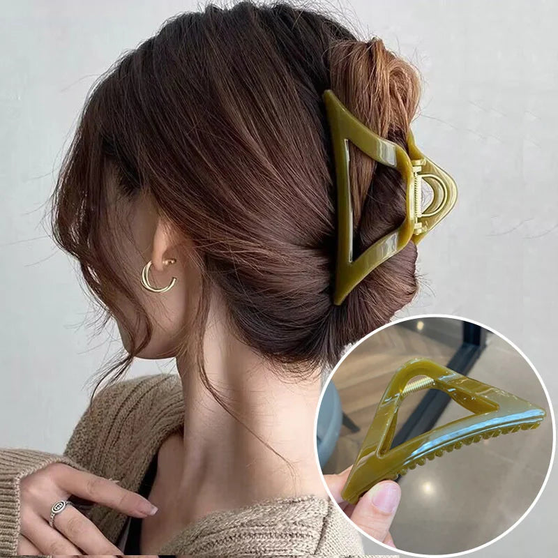 2023 New Fashion Metal Geometric Hair Claw Clip Trendy Hair Clips Hair Clamps Hairpins Party Hair Accessories For Women Headwear