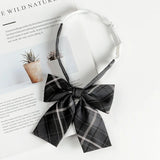 Fashion JK Bowtie Women College Student Collar Tie Cotton Plaid Bowknot Lolita Girls Adjustable Butterfly Anime Cosplay Cravat