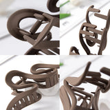 13cm Acrylic Hair Clips For Women Hairpin Matte Wave Hair Claw Clip Ponytail Hair Accessories Girls Headwear Barrettes 4 Colors