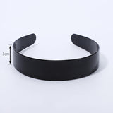 1 Piece Simple Women Headbands Fashion Head Band for Girls  Solid Black Color Casual Hair Accessories Plastic Headbans Wholesale