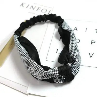 Cross elastic headband chiffon silk headband ladies headband hair accessory sports face wash