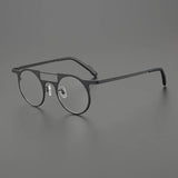 High-quality niche multi-color glasses frame literary fashion retro round ultra-light pure titanium hip hop trend optical glasse