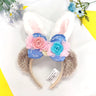 Mickey Minnie Ears Headband Cartoon Animal Plush EARS COSTUME Hallowmas Headband Cosplay Plush Gift Doll Girls Party Hair band